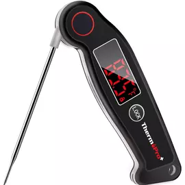 ThermoPro TP19 Digital Waterproof Instant-Read Meat Thermometer with Auto-Adjusting LED Display