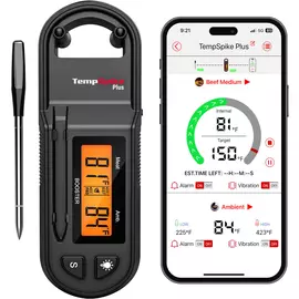 ThermoPro TP971 TempSpike Plus 600-ft Bluetooth Wireless Single-Probe Meat Thermometer